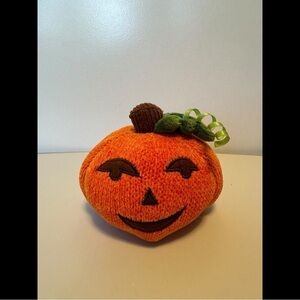 Starbucks Jack-O-Lantern 2007 Small Vintage Halloween Fall Pumpkin Knit Plush